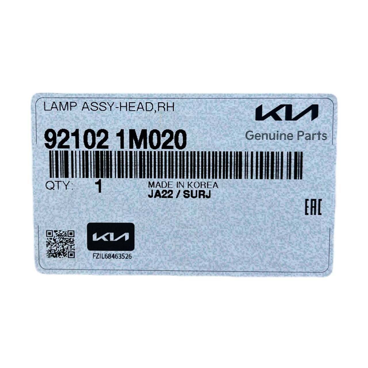 92102-1M020 | چراغ جلو راست