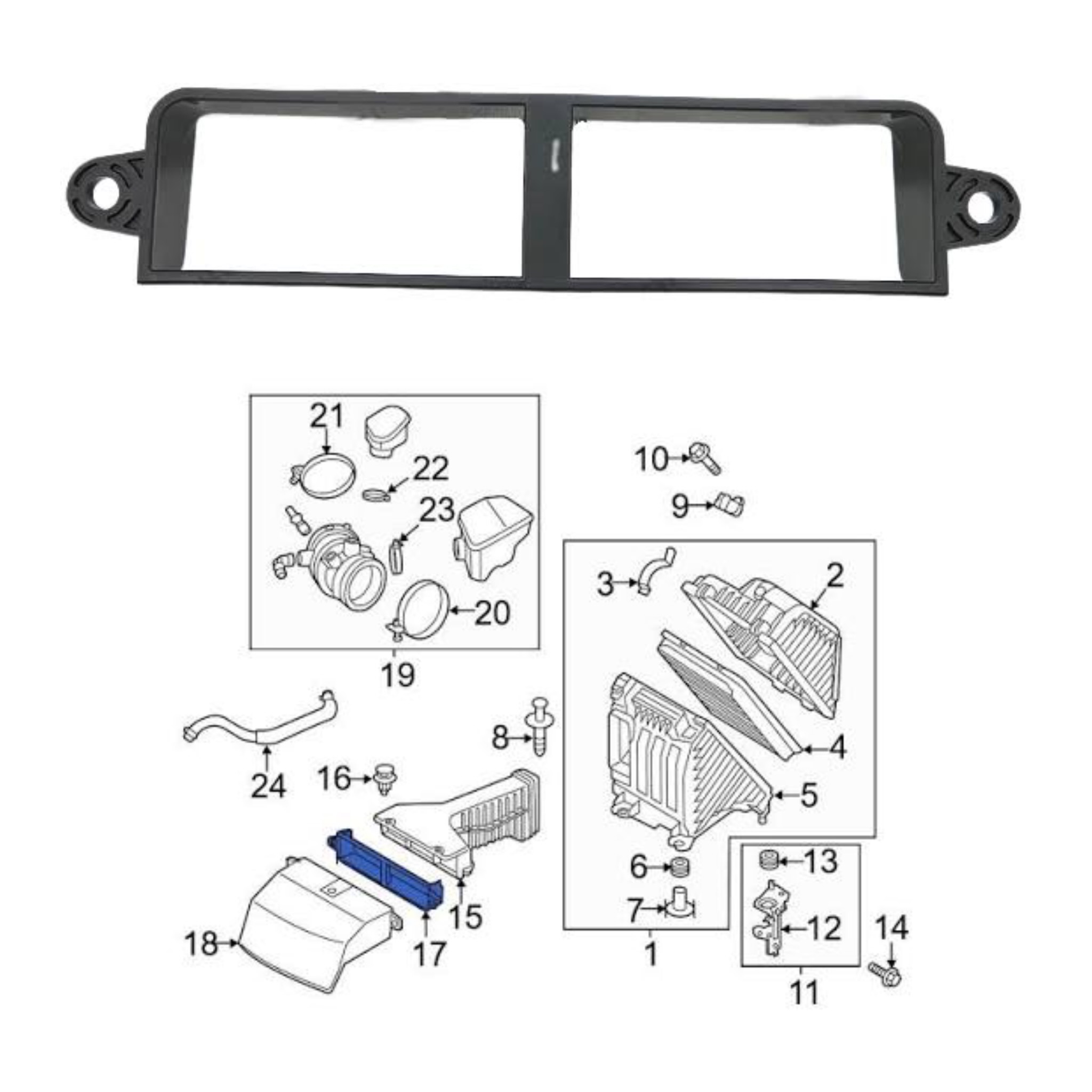 ۲۸۲۱۲-۲W300 | داکت ورودی کانال هواکش
